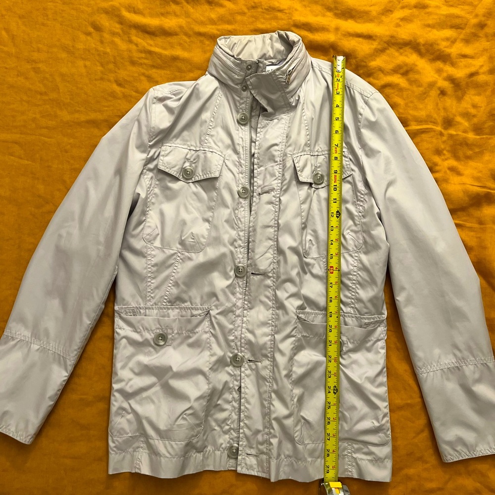 Calvin Klein grey hooded windbreaker